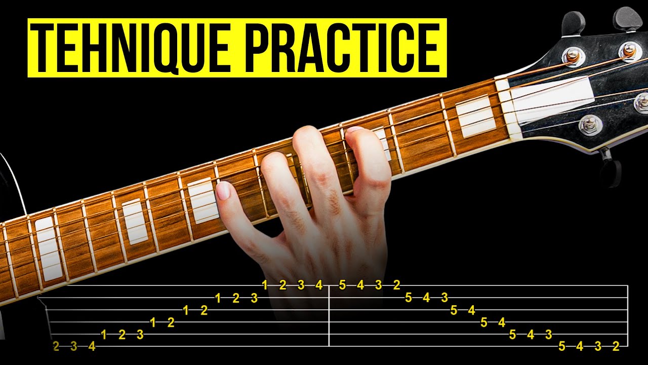 Quick Lead Guitar Workout (Triplet Feel & Technique Training) [BEGINNER]