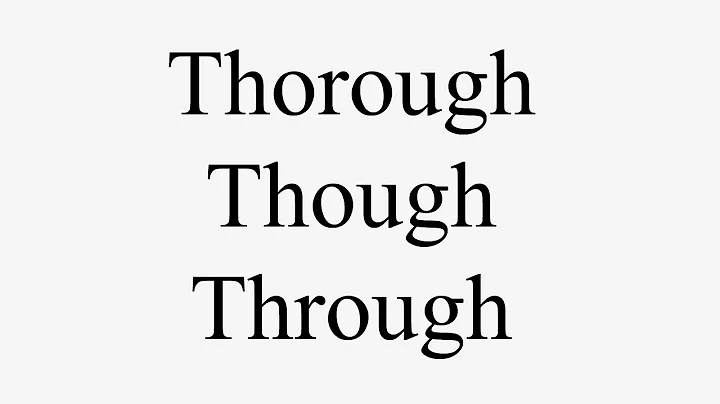 English Pronunciation - "The Chaos" by Dr. Gerard ...