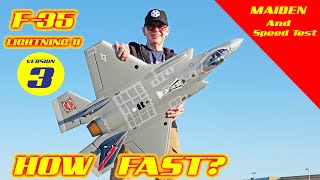 HOW FAST is the F35 Lightning II? Maiden Flight Speed Test