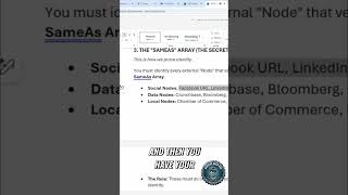 Boost SEO: Connect Your Identity with Schema Markup! #shorts