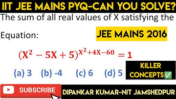 IIT JEE Mains Quadratic Equations Previous Year Question & Solution| Quadratic Equation PYQ Jee Main