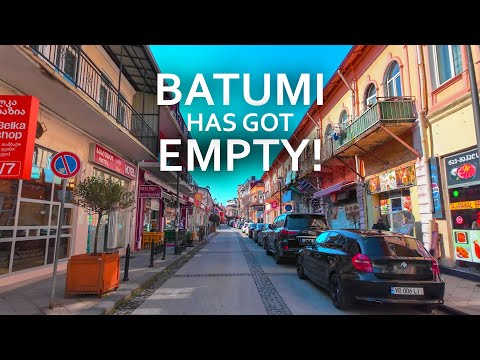 Silent walking tour in OLD BATUMI 2024 | Batumi, Georgia walking tour