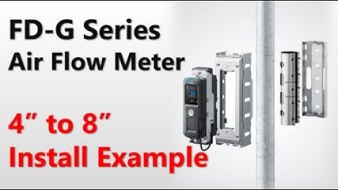Installation Example (4" to  8") | Clamp-On Air Flow Meter | KEYENCE FD-G Series