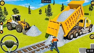 Long Trailer Truck Transporter | Construction Vehicles Delivery | Trains vs MONSTER Truck