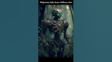 Shorts - Midjourney AI image synthesis daily theme: Sailboat, robot