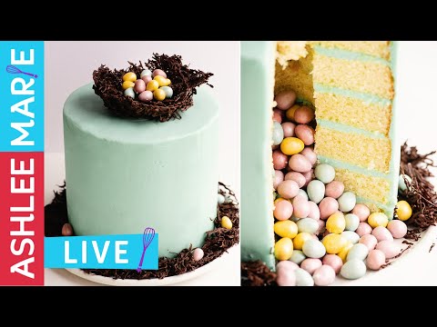 easter-egg-filled-pinata-cake---vanilla-cake-with-easy-swiss-meringue-buttercream---live