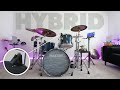 I turned my 1st Drum Set into a HYBRID DRUM SET!