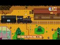 Getting run over by the train in Stardew Valley