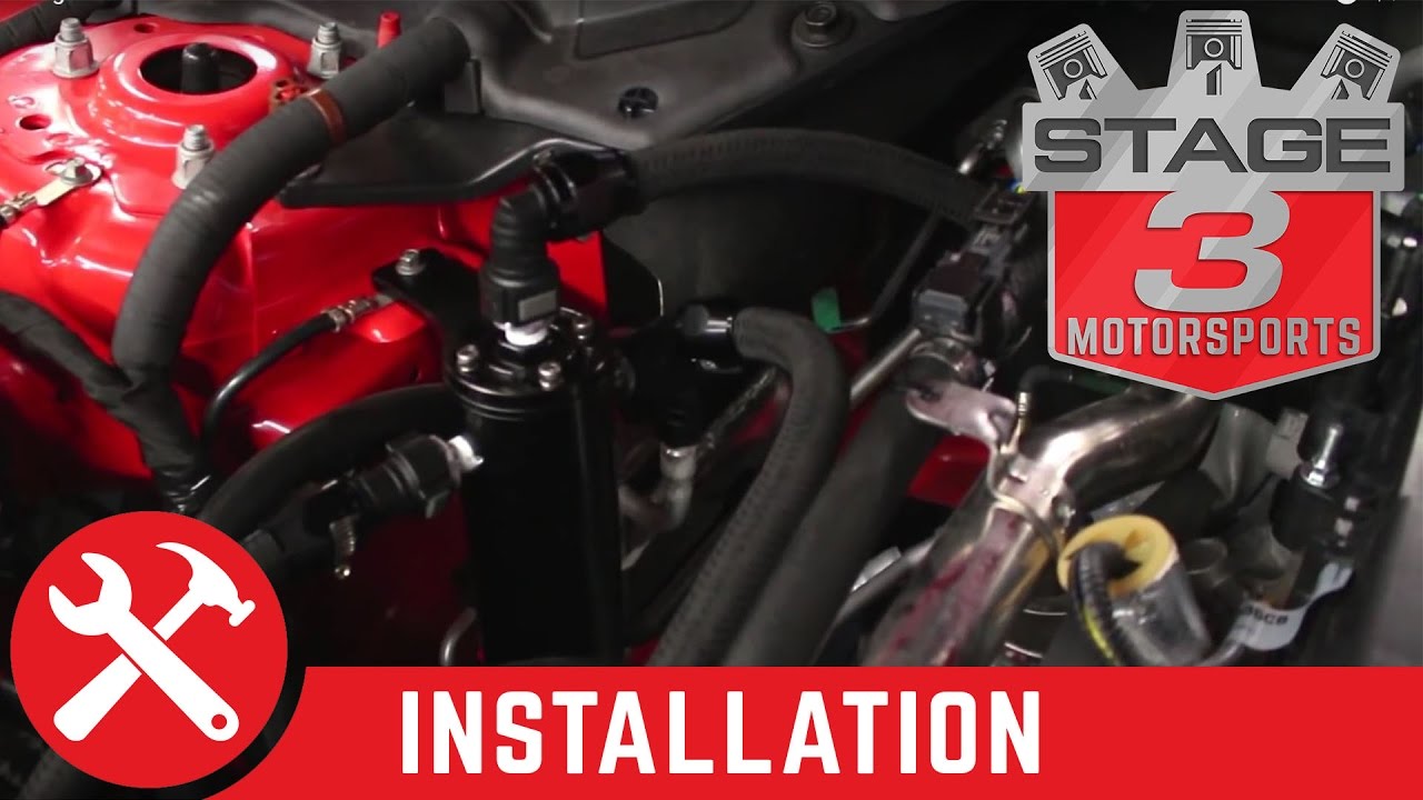 2015-2016 Mustang 2.3L EcoBoost UPR Dual Valve Oil Catch Can Install