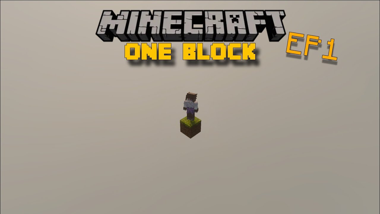 Minecraft Lets Play One Block | EP1 LIVE 🔴 - YouTube