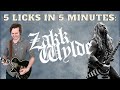 5 Licks In 5 Minutes: Zakk Wylde Style Chicken Pickin&#39;