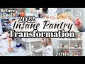 INSANE PANTRY TRANSFORMATION | PANTRY ORGANIZATION | HOW TO ORGANIZE YOUR PANTRY 2022