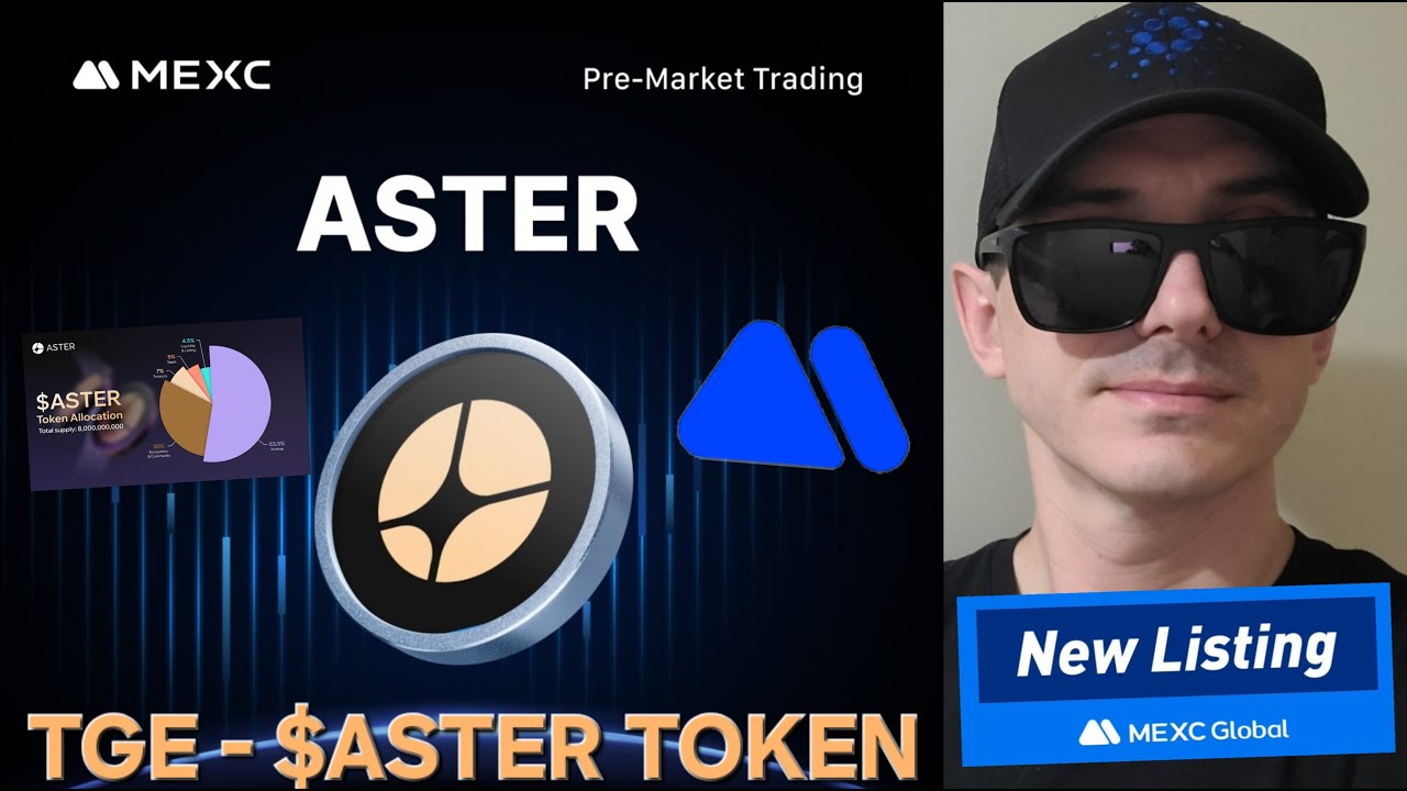 $ASTER - ASTER DEX TOKEN CRYPTO COIN HOW TO BUY MEXC GLOBAL TGE NEW PERPS  STOCKS AST APX FINANCE AI