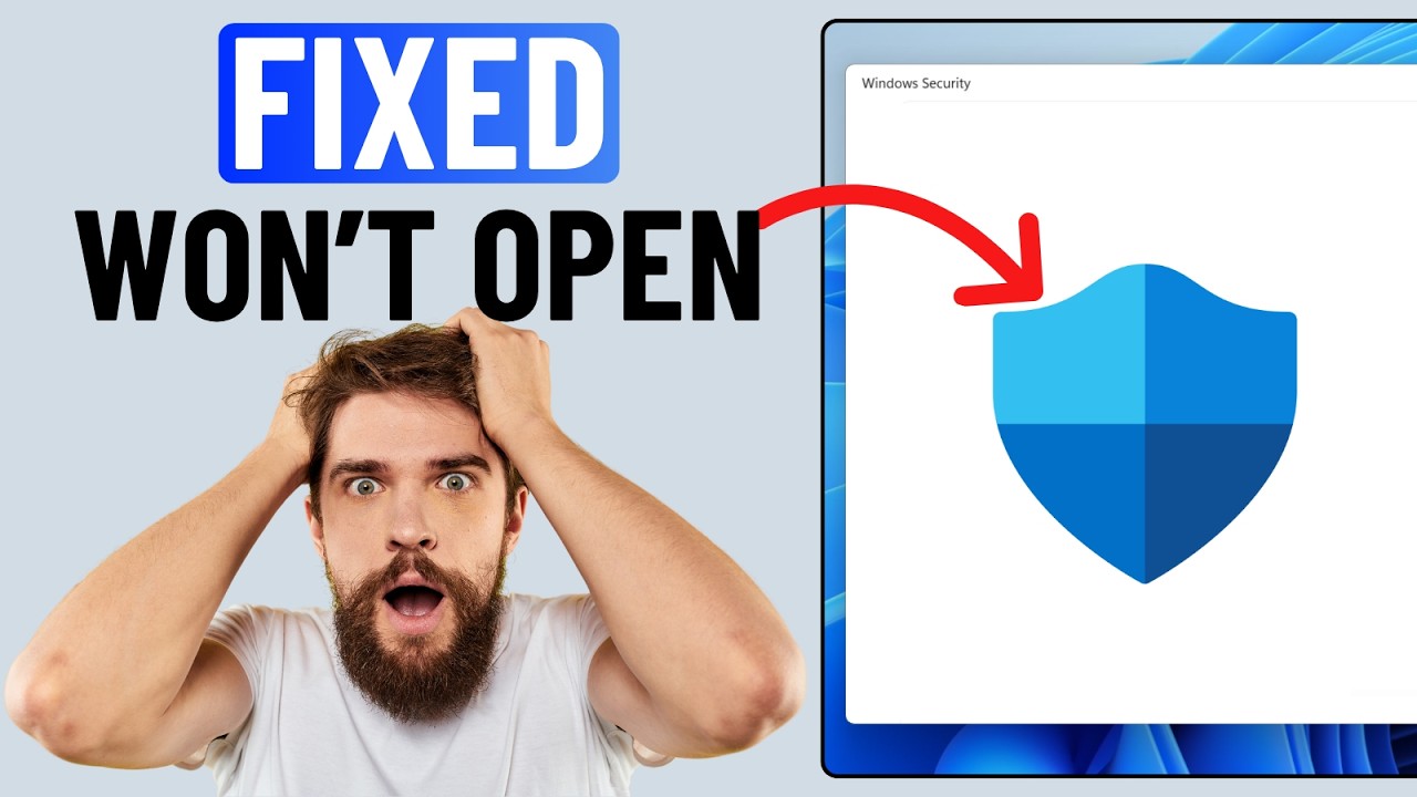 Fix Windows Security Not Opening or Crashing on Windows 11 - YouTube