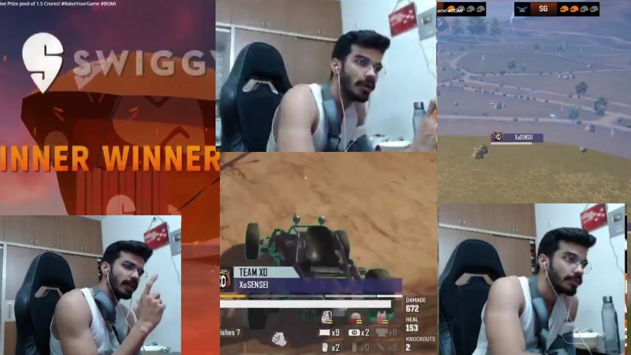 Snax reaction on, XO Back to Back 3 Chicken🐔 Dinner 94 points in 4 matches ll Nodwin gaming loco.