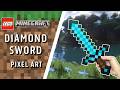 Diamond Sword - LEGO Minecraft Pixel Art