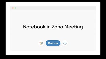 Notebook and Zoho Meeting integration