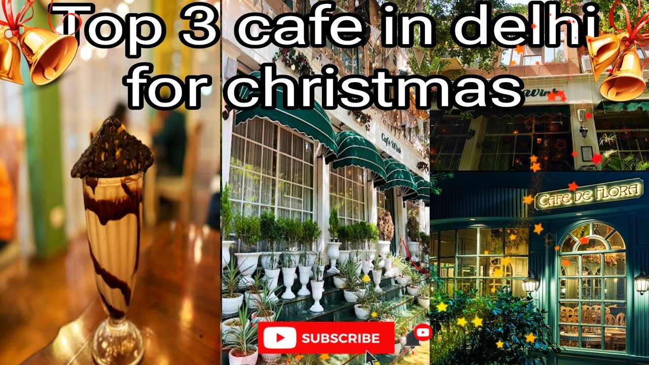 Top 3 Cafe in delhi for christmas | Best 3 cafe | Christmas decorations