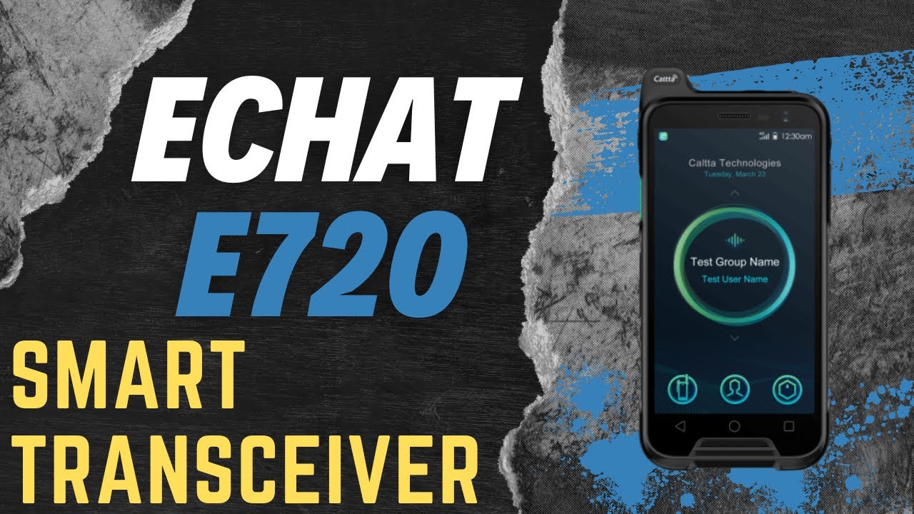 New! eChat E720 PoC broadband transceiver - Anico Hamshop - YouTube