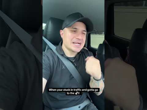 When you’re stuck in traffic and you gotta go to the restroom!! 🚽😂 #comedy #comedyshorts #funny