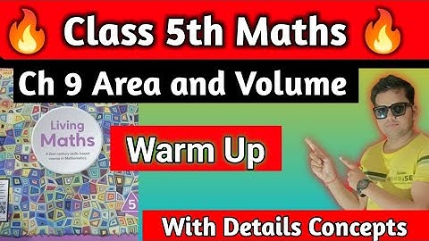 Class 5 Maths Warm Up|Chapter 9 Area and Volume Warm up|Area and Volume Class 5 Maths|hpsgurugram