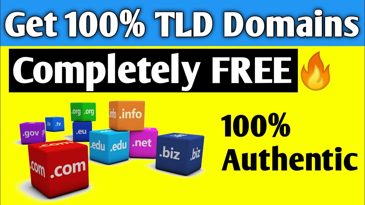Get 100% Authentic Free TLD Domain for Your Website 