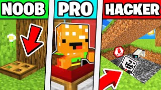 Baza SECRETA de NOOB vs PRO vs HACKER in Minecraft!