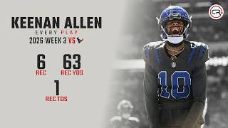 Keenan Allen Week 3 Highlights vs Texans | Every Target and Catch News