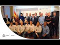 Recibimiento al equipo ganador del Campeonato Mundial de Rescate de Accidentes