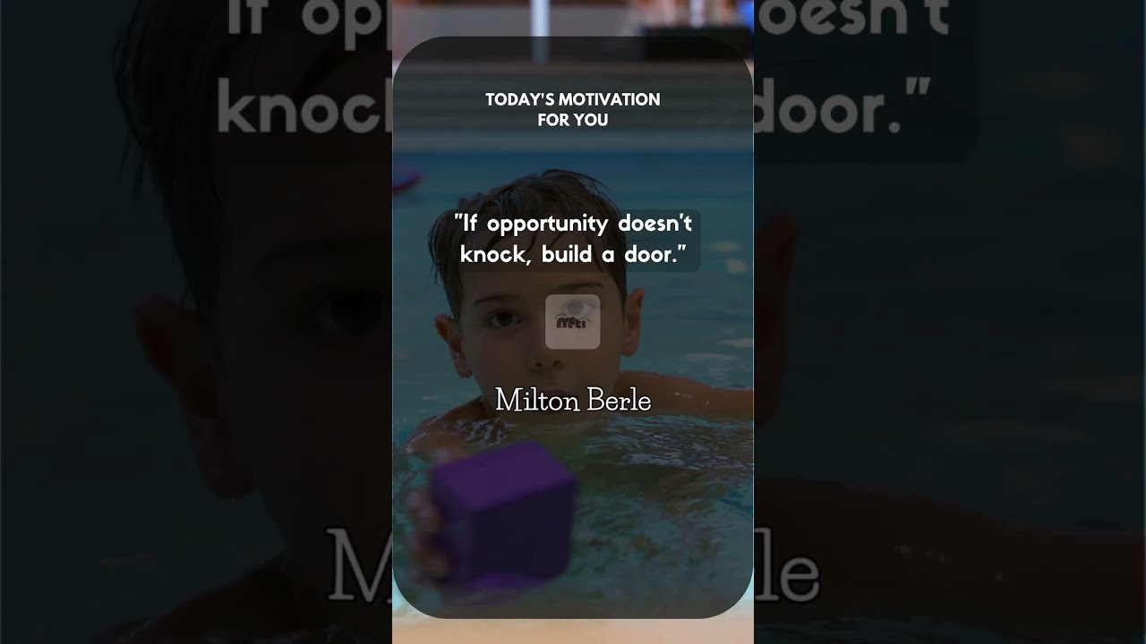 Make the Door, Don’t Wait for the Knock 