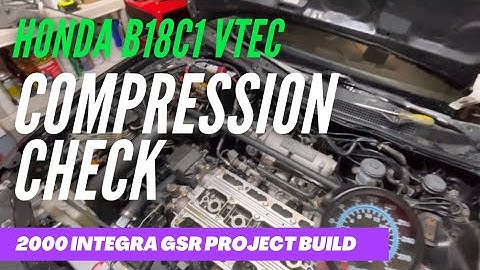 Doing a compression check on the B18c1 all motor Integra gsr, hope it