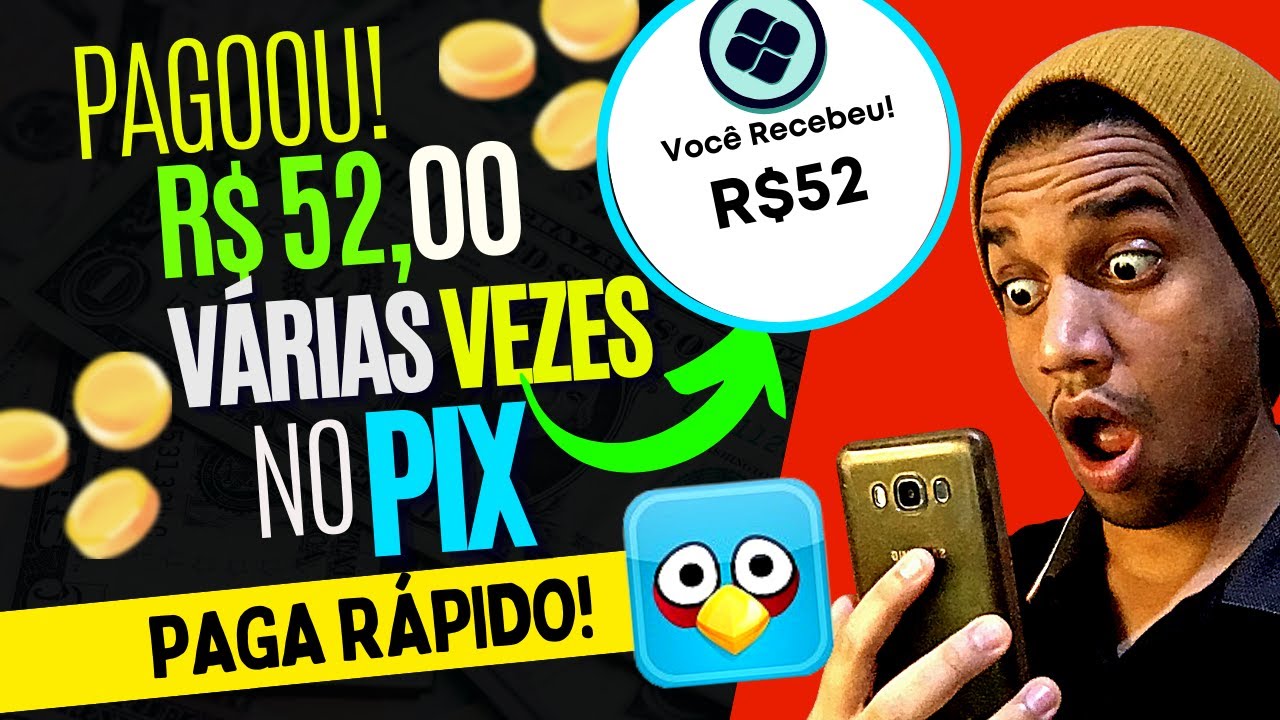 [Sim Pagou R$52 no Pix] APP QUE PAGA NO PIX ASSISITIR VIDEOS E JOGO QUE GANHA DINHEIRO DE VERDADE