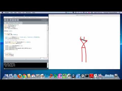 Kinect: Processing with SimpleOpenNI: Controlling a model