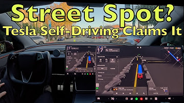 Tesla FSD 14.1.4 in a 2026 Model Y w/ AI4 detects open street parking and slides in smoothly