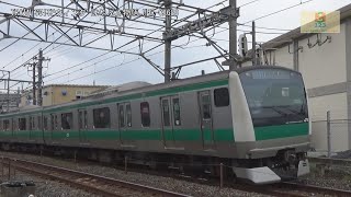 川越線E233系7000番台ｶﾜ121編成日進～JA26大宮間【はやぶさ物語】CX680