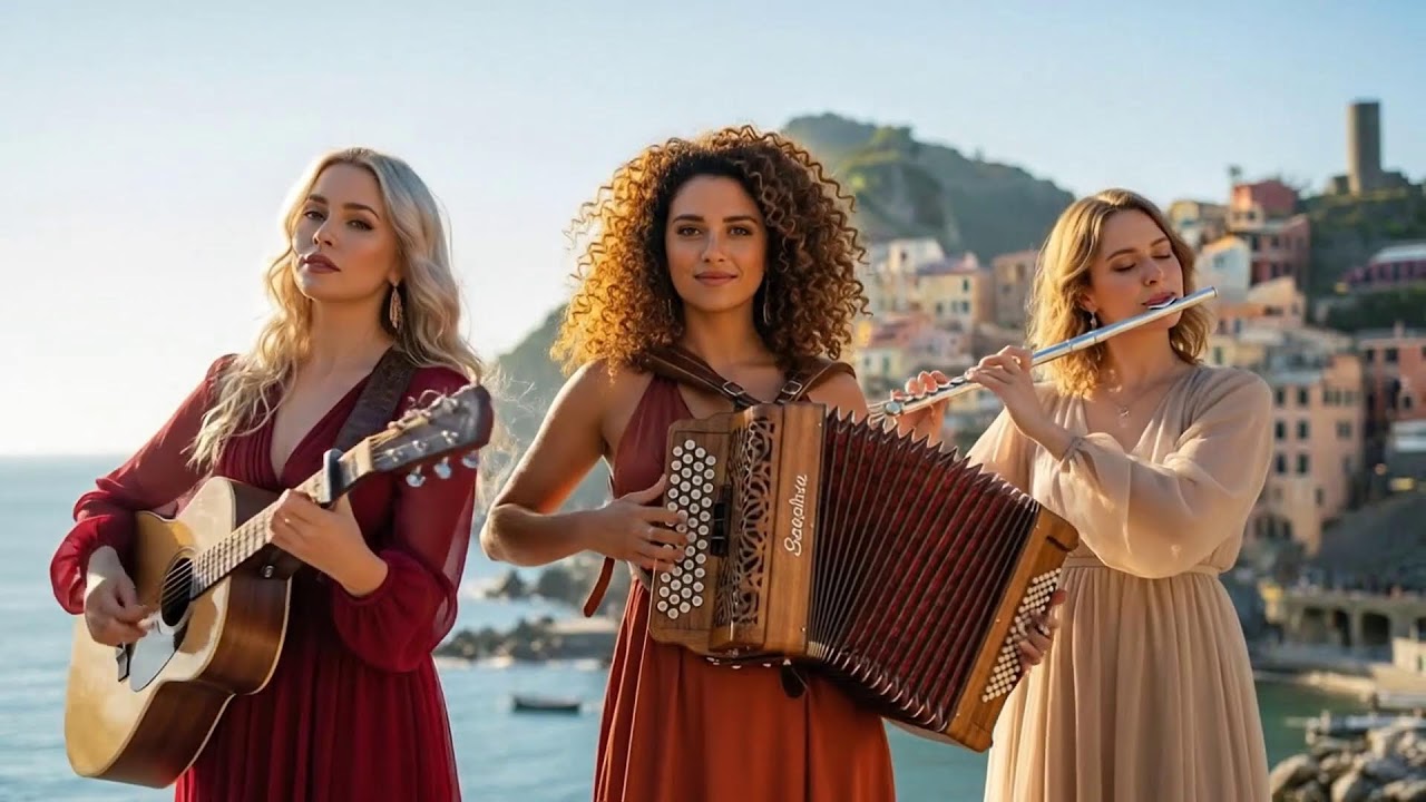 Golden Lanterns at Dusk | Cinematic Flamenco Guitar, Sax, Accordion & Flute