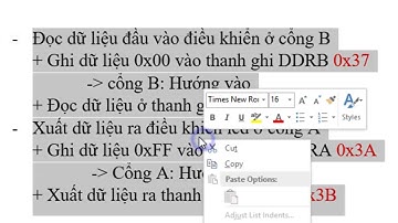 Vi điều khiển | VDK Bài 1 (p11): Ứng dụng đọc dữ liệu vào từ cổng B và xuất dữ liệu ra cổng A