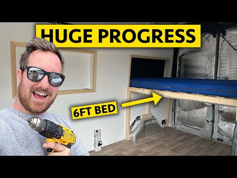 I FINALLY HAVE A FULL SIZE BED IN MY CAMPER VAN