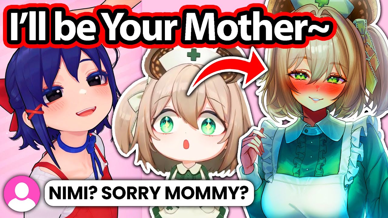 Nimi Awakened her Mother Instinct when she met Little Mita in MiSide