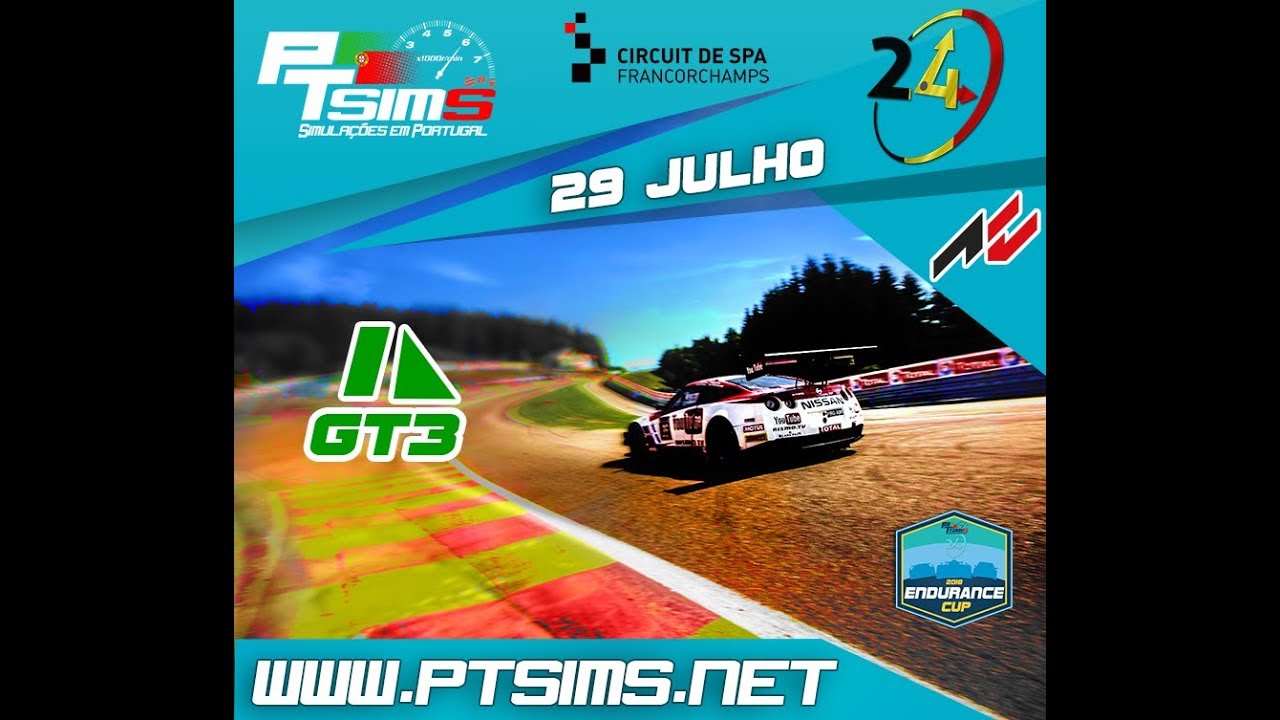 Onboard: Audi R8 LMS -  @Spa-Francorchamps - Special Event 2.4H - PTSims