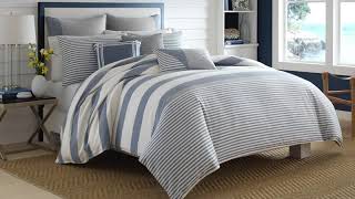 Nautica Jettison King Cotton Quilt-Sham Set, Grey/Blue Reviews