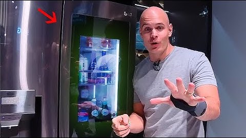 A Transparent OLED TV in a Refrigerator?! - CES 2020!