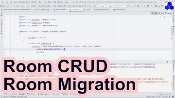 Android Room SQLite Database (CRUD) And Migration