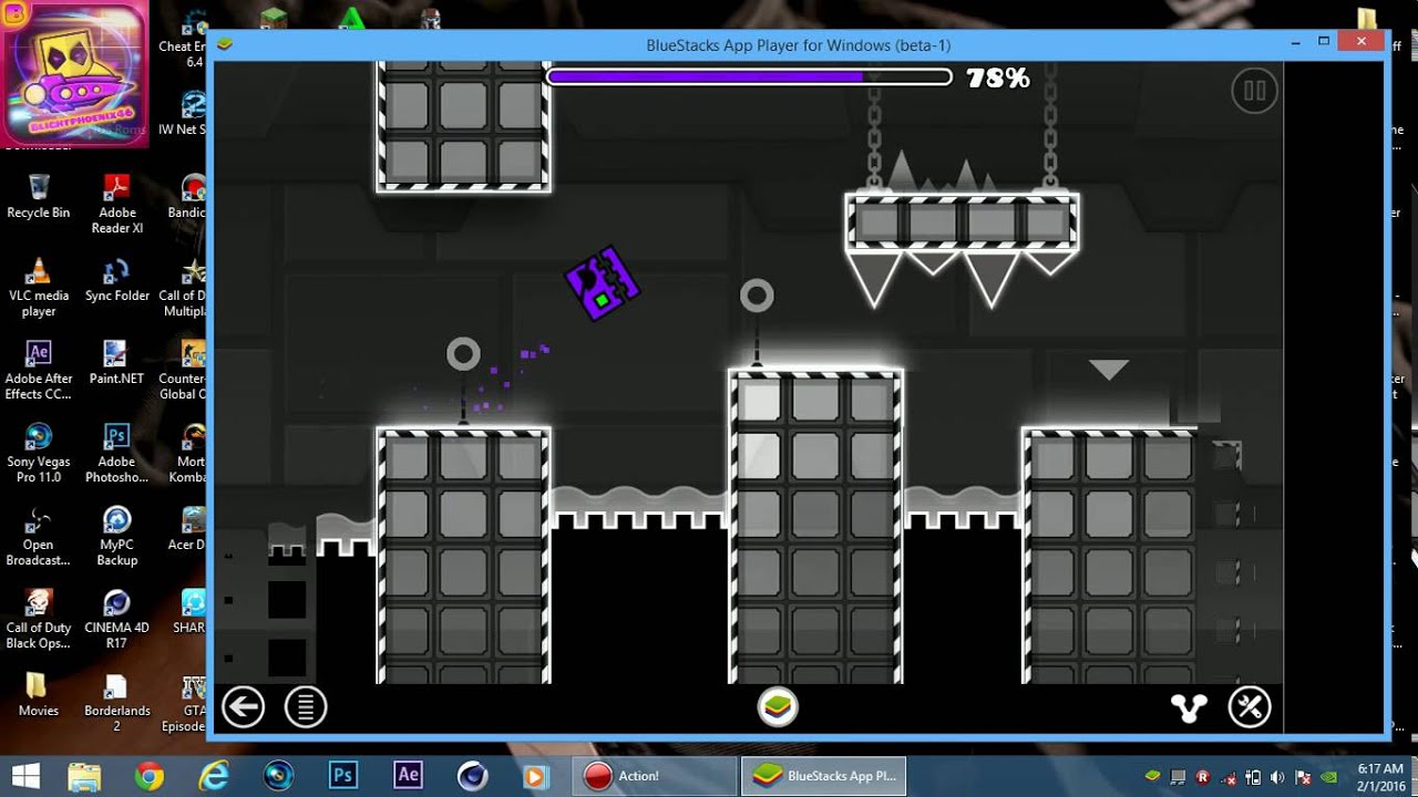 Geometry Dash Meltdown: Level 3 - Airborne Robots (3 Coins) - YouTube