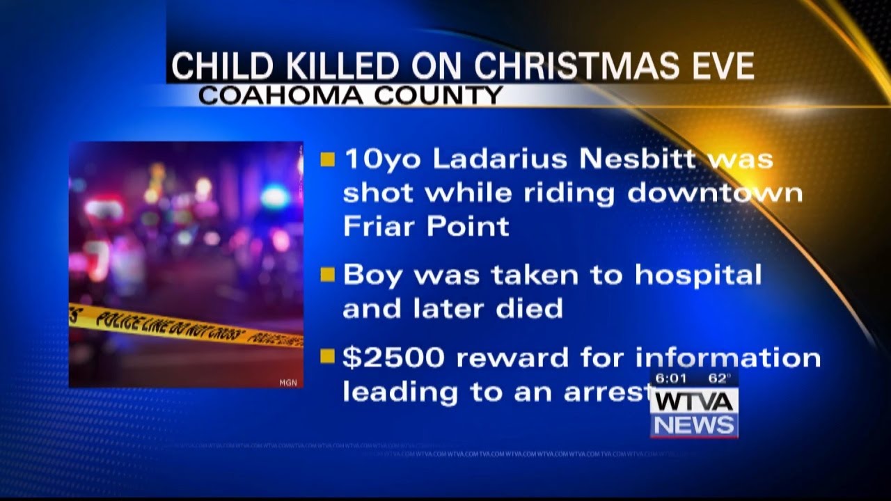 Child killed on Christmas Eve in Coahoma County - YouTube