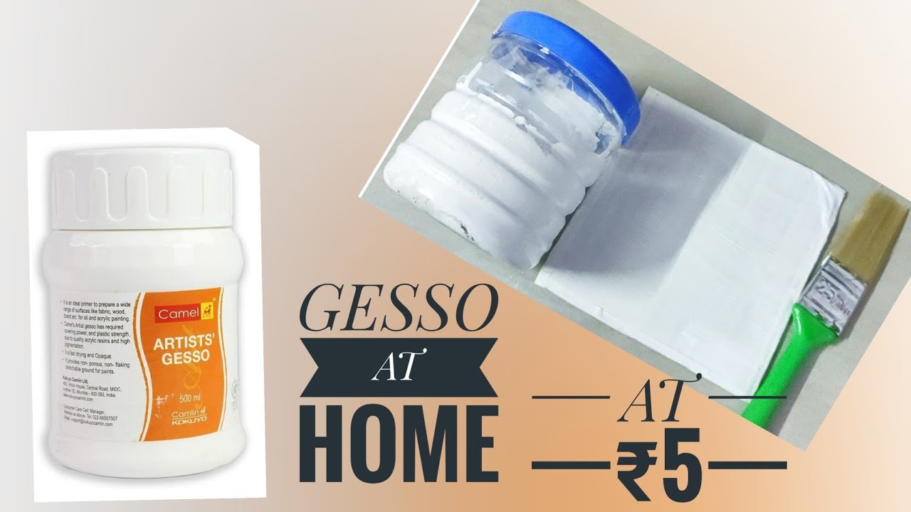 Homemade gesso/primer for all arts and crafts