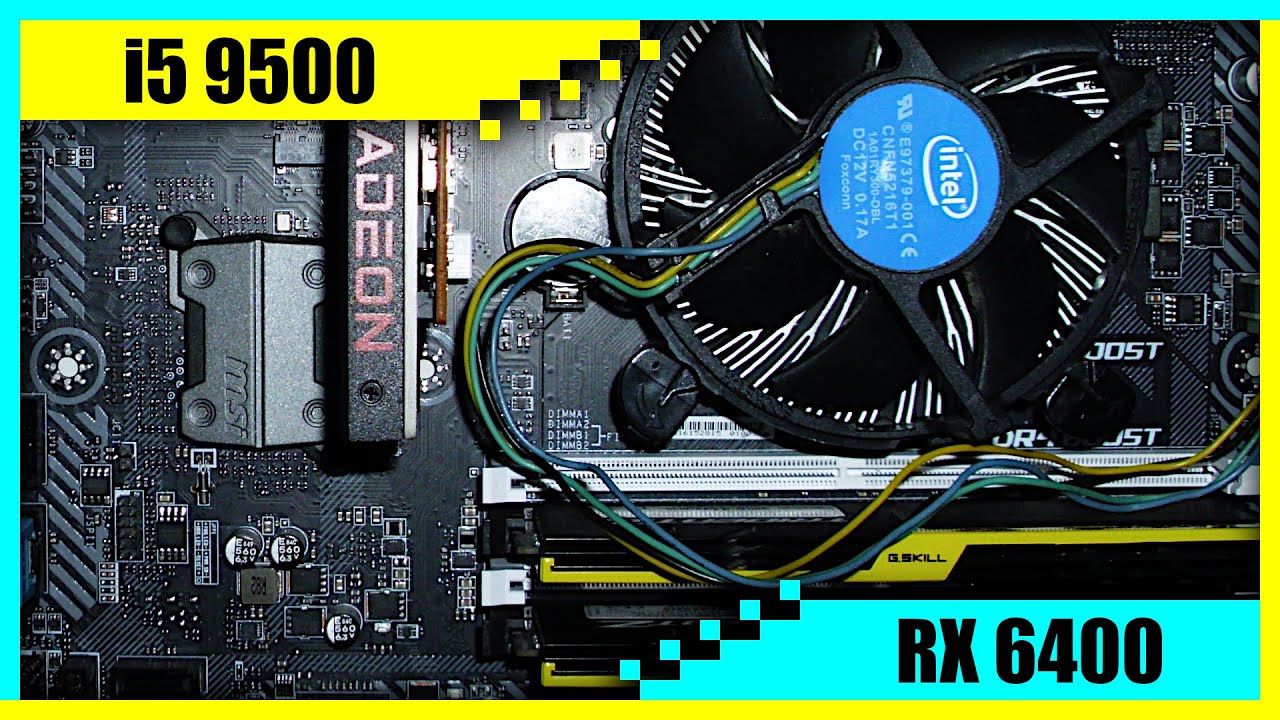 i5 9500 + RX 6400 Gaming PC in 2022 | Tested in 7 Games