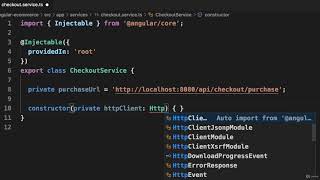 003 eCommerce Project - Checkout Form - Save the Order - Frontend - Checkout Service 233