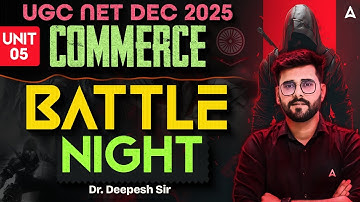 UGC NET Commerce Unit 5 | UGC NET Commerce Business Statistics And Research Methods By Deepesh Sir