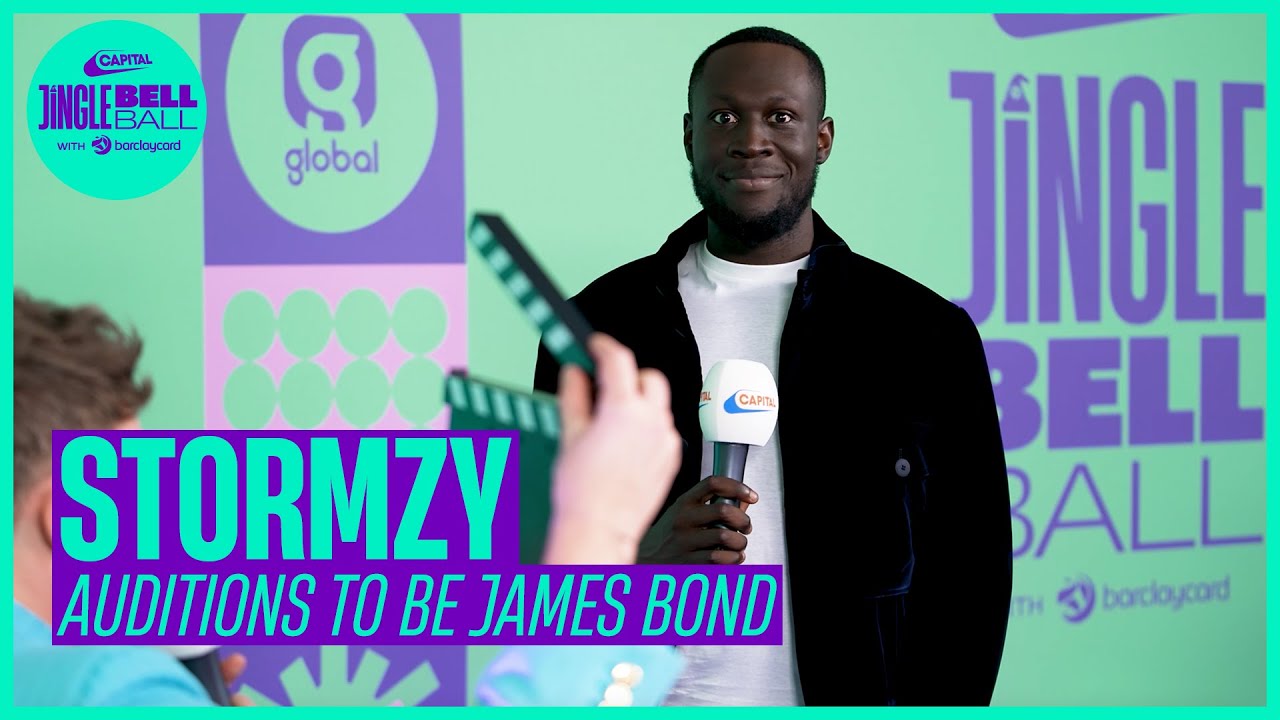 Stormzy auditions to be the next James Bond at Capital's Jingle Bell Ball